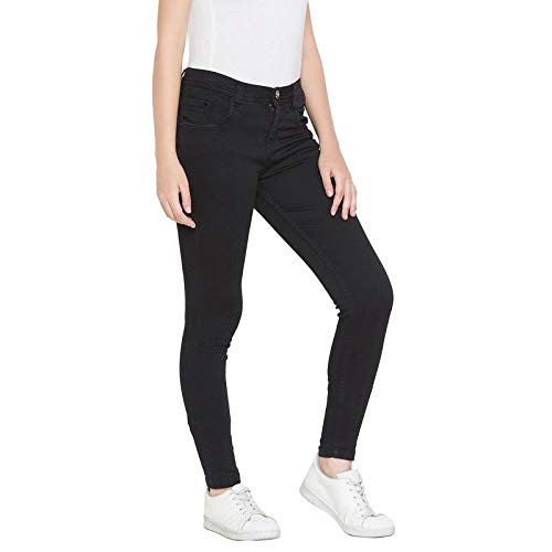 Nifty Women's Denim Stretchable Slim Fit Black Jeans (BMW, Black, 36) - Image 2