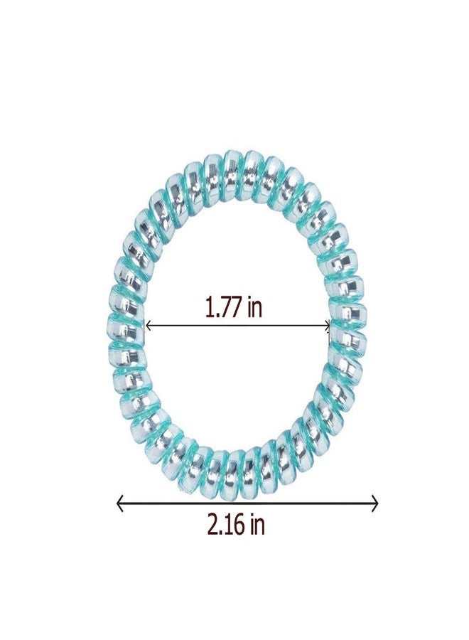 EPARTY ربطات شعر حلزونية من إي بارتي، ربطات شعر مرنة ملفوفة، ربطات شعر على شكل سلك الهاتف، ربطات شعر لا تترك تجعداً، ربطات شعر على شكل هاتف، إكسسوارات شعر ملونة للنساء والفتيات (20 قطعة) - Image 5