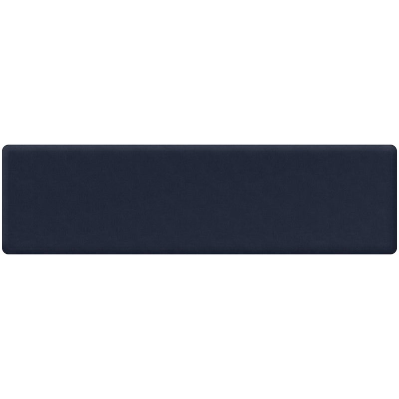 GelPro Anti Fatigue Nonslip Mat Hard Floor Utility Mats for Garage Patio and Kitchen 20 x 72 x 5 Leather Grain Navy