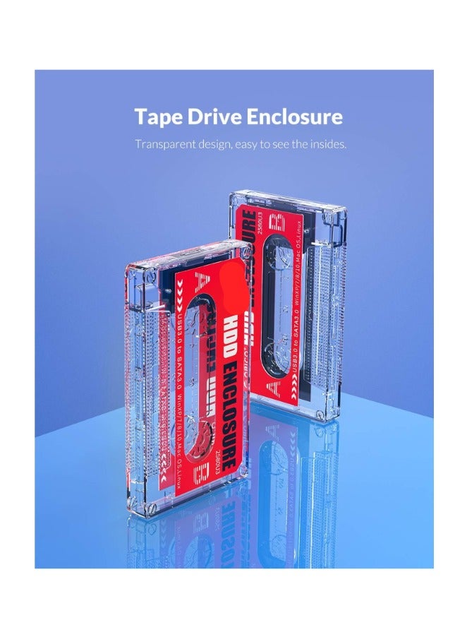 2.5-Inch USB 3.0 to SATA 3 External Hard Drive Enclosure – Transparent Tool-Free Case for 7mm/9.5mm HDD or SSD – Supports up to 4TB – UASP Compatible  - Image 2