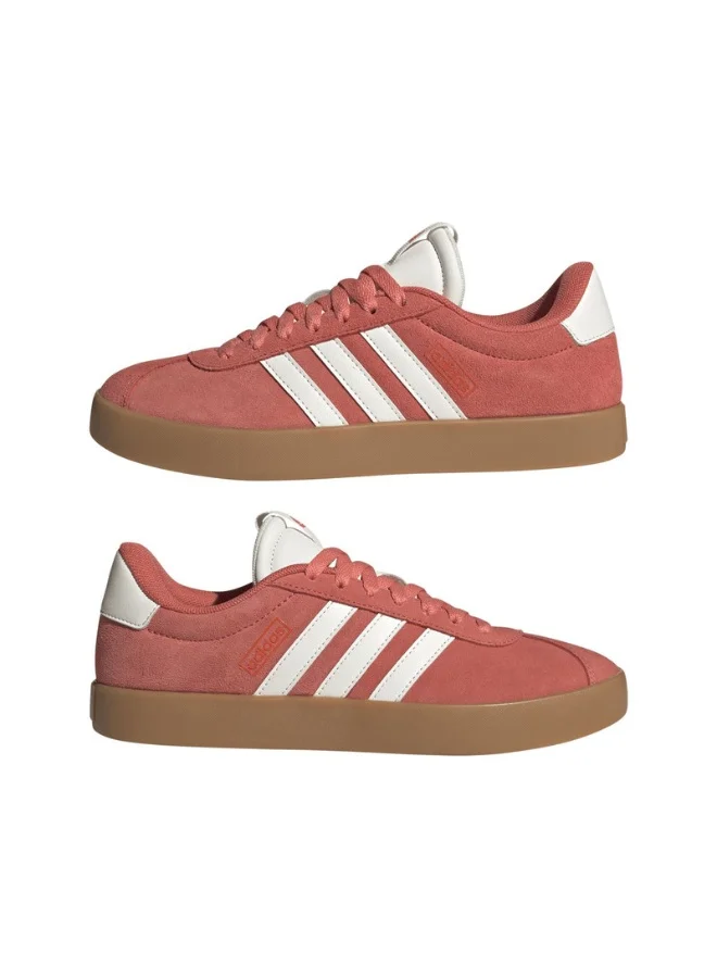 Adidas Adidas Vl Court 3.0 Red Sportswear Shoes For Women 3.5