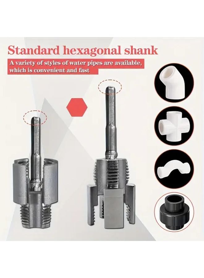 2 Pcs NPT Pipe Thread Repair Tap Set 1 2 3 4 Inch Aluminum Alloy Manual Cutter - Image 3