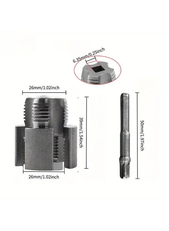 2 Pcs NPT Pipe Thread Repair Tap Set 1 2 3 4 Inch Aluminum Alloy Manual Cutter - Image 5