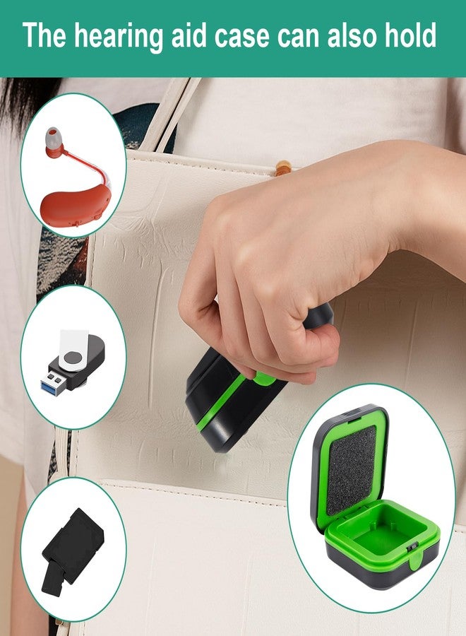 FDFuZhao Hearing Aid Case Hard, Hearing aid Travel case, Hearing Aid Accessories with Cushioned Interior for 2 Hearing Aids, Waterproof Drop Resistance Storage Box(2.75 x 2 .75x 1.18in) - Image 5
