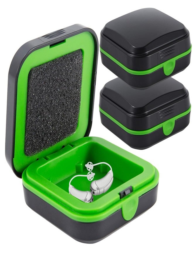 FDFuZhao Hearing Aid Case Hard, Hearing aid Travel case, Hearing Aid Accessories with Cushioned Interior for 2 Hearing Aids, Waterproof Drop Resistance Storage Box(2.75 x 2 .75x 1.18in) - Image 1