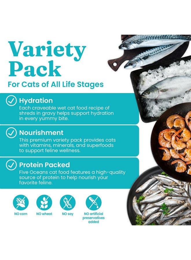 Solid Gold Five Oceans Wet Cat Food Variety Pack - Seafood - Canned Cat Food, 12 Pack - Image 4