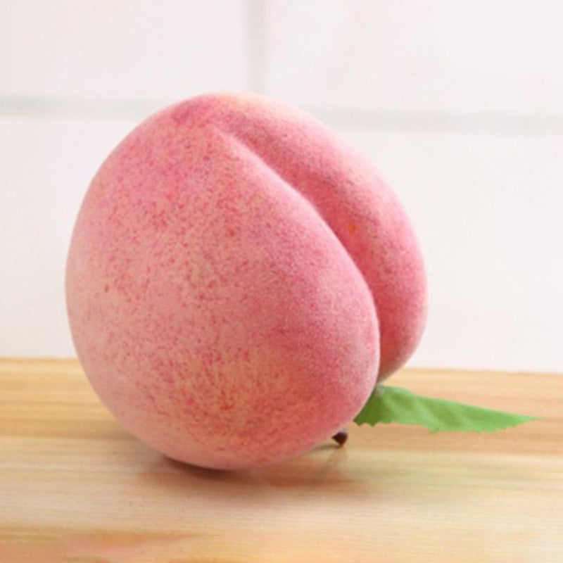 2 Realistic Peach Decor Props For Home Office Photography Pink Color - Image 4