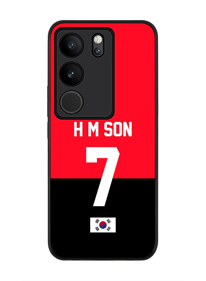 Stylizedd Rugged Black Edge case for Vivo V29 / Vivo V29 Pro / Vivo S17,Slim fit Flexible Cover - Football Team - South Korea, Player Name - H M Son - Image 1