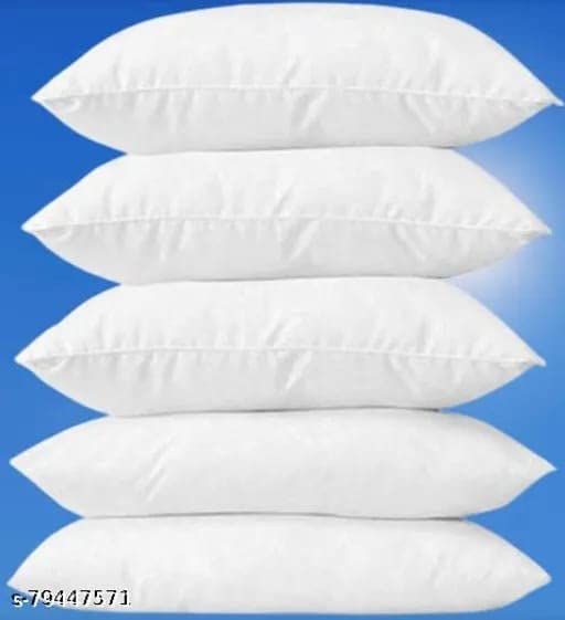 GUFFAW Microfiber Pillow Filler Comfort sleeping17 x27 inches Pack of 5 (White) - Image 4