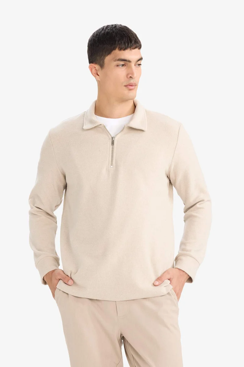 Defacto  Regular Fit Long Sleeve Sweatshirt for Men | Best Price UAE