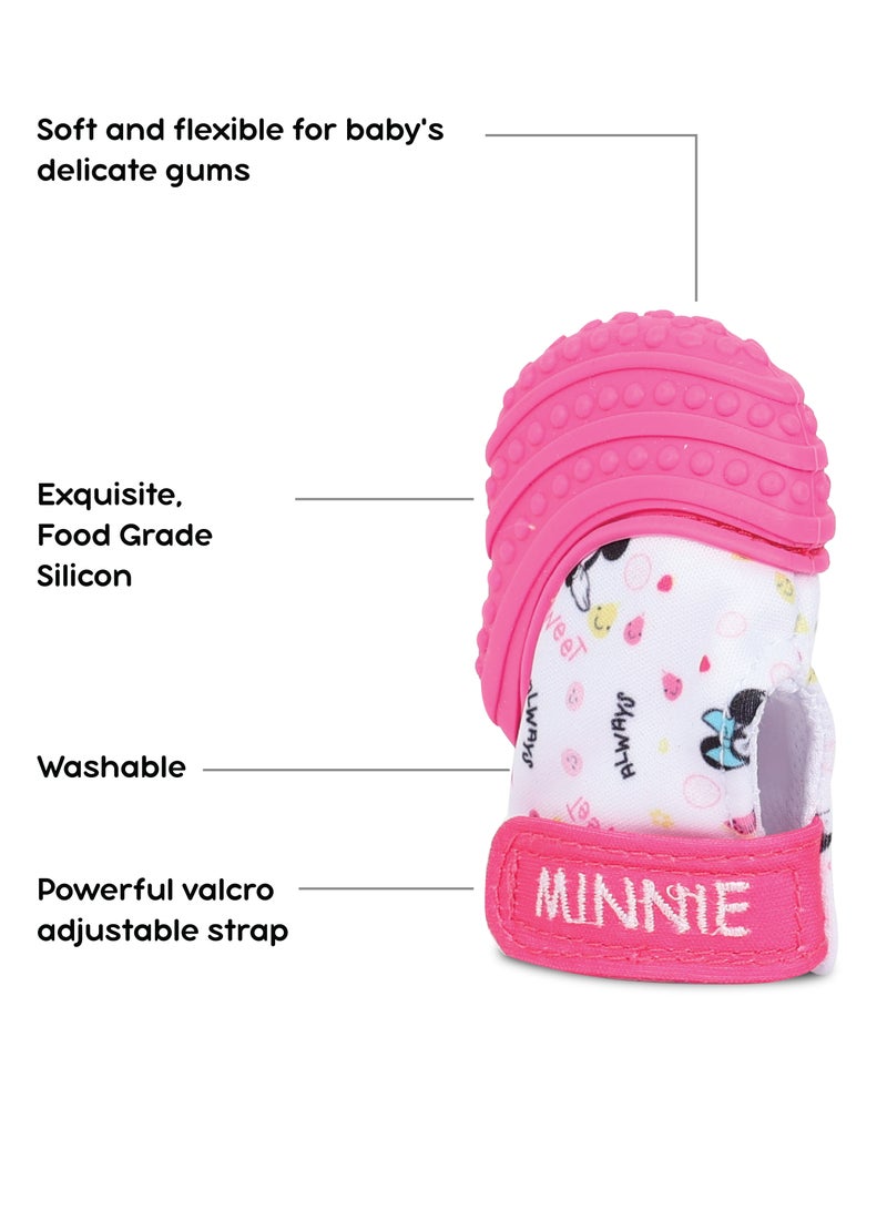 Disney Disney Minnie Mouse Teething Mitten Baby Chew Toy Protects Hands From Chewing & Saliva, Heals Aching Gums, Promotes Sound Stimulation, 6-18 Months (Official Disney Product)  - Image 3