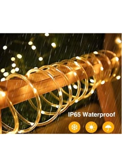 Yuwell 10M LED String Lights Outdoor Waterproof Copper Wire String Lights For Garden Fence Patio Yard And Ramadan Decoration Light Fairy Light For Wedding Indoor And Outdoor Decoration Warm White 2 Pin Plug  - Image 5