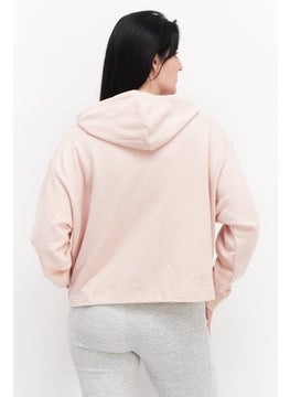 PUMA Women Sportswear Fit Hooded Long Sleeves Brand Logo Sweatshirt, Rose  - Image 2