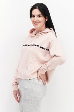 PUMA Women Sportswear Fit Hooded Long Sleeves Brand Logo Sweatshirt, Rose  - Image 4