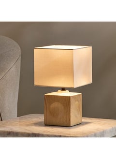 Marbella Ceramic Table Lamp with Fabric Shade 26.5 cm