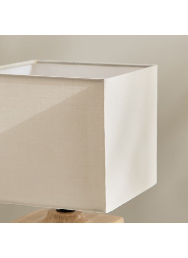 Home Box - Marbella Ceramic Table Lamp with Fabric Shade 26.5 cm - Image 1