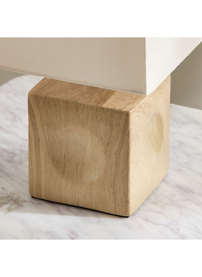Home Box - Marbella Ceramic Table Lamp with Fabric Shade 26.5 cm - Image 1