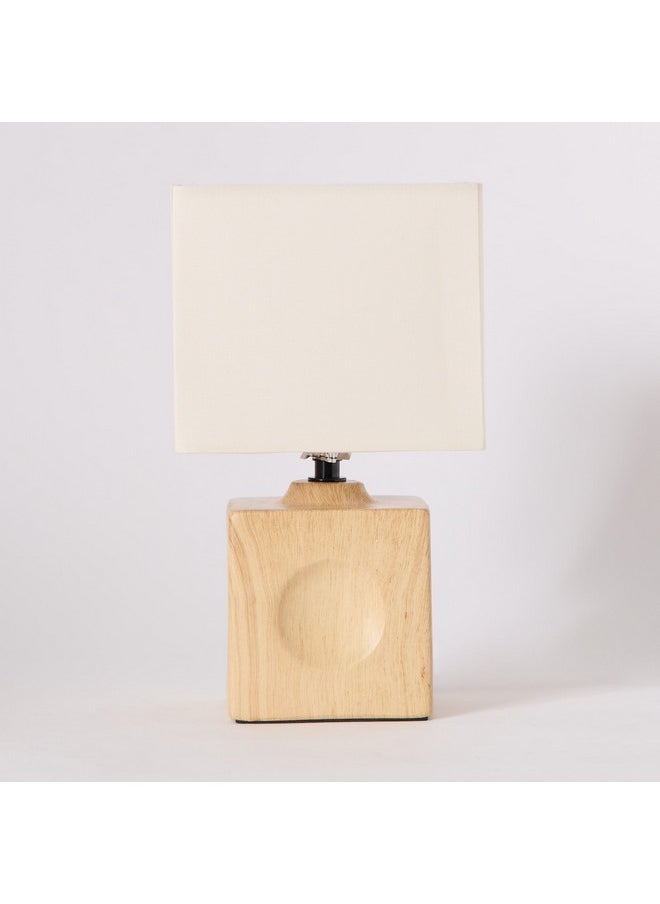 Home Box - Marbella Ceramic Table Lamp with Fabric Shade 26.5 cm - Image 1