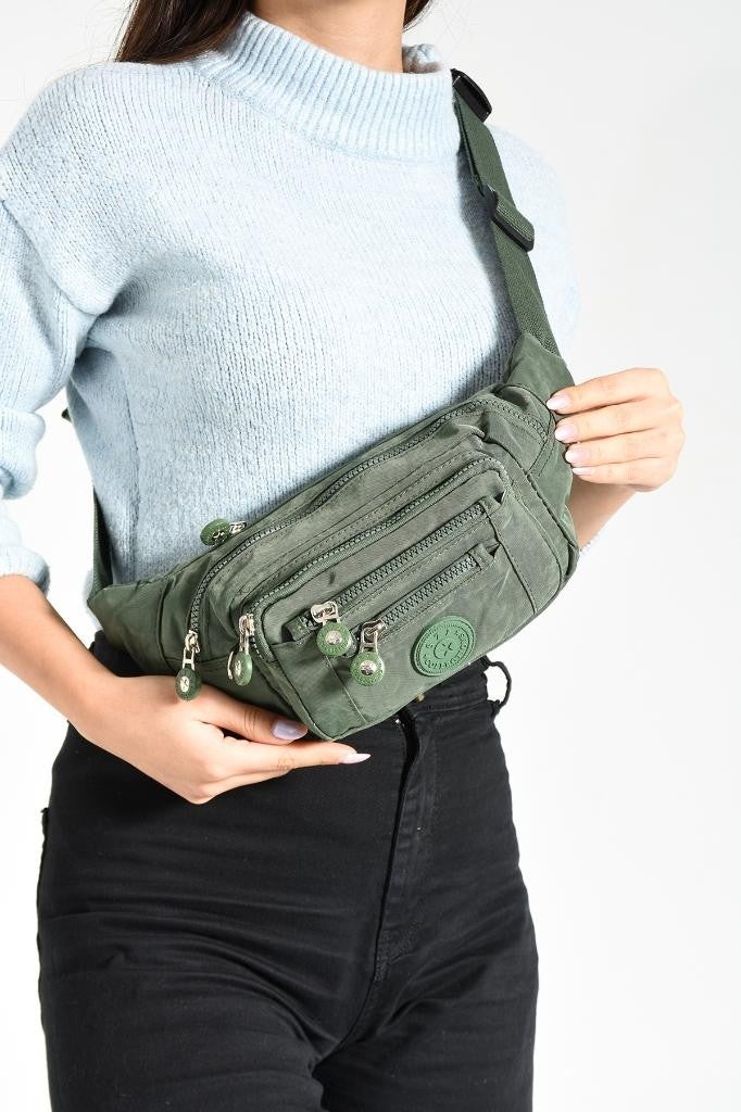 Unisex Waist Bag Free Bag Clinker Fabric Lightweight Rainproof Fabric Multi Pocket