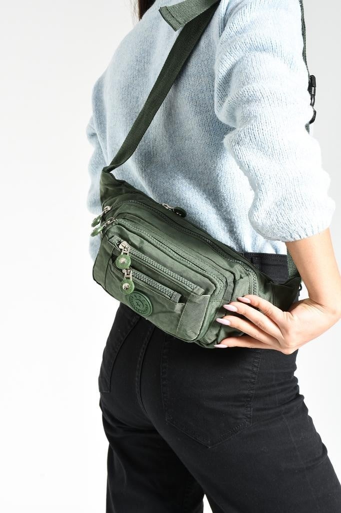 Unisex Waist Bag Free Bag Clinker Fabric Lightweight Rainproof Fabric Multi Pocket