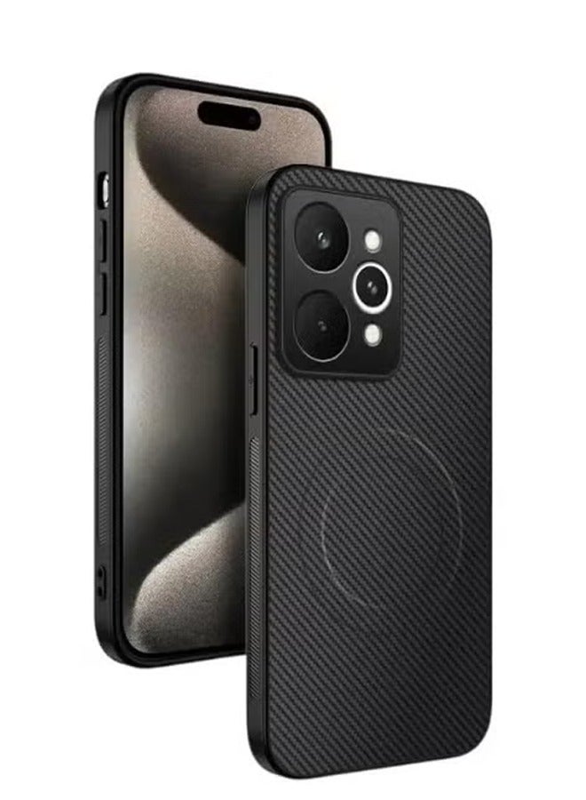 general Carbon Fiber Case Compatible with Realme 15 Pro (2025) Cover with Wireless Charging, Ultra-thin Matte Anti Shock and Anti Fall Magnetic Cover for Realme 15 Pro - Image 1