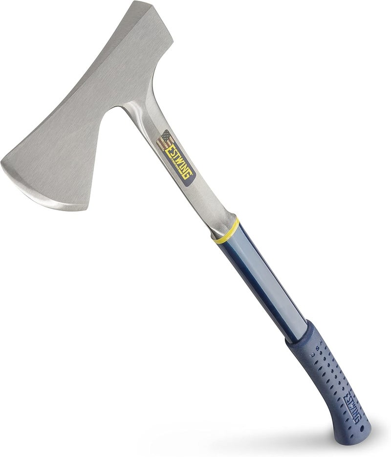 Estwing Camper's Axe - 26" Wood Splitting Tool with All Steel Construction & Shock Reduction Grip - E45A - Image 1