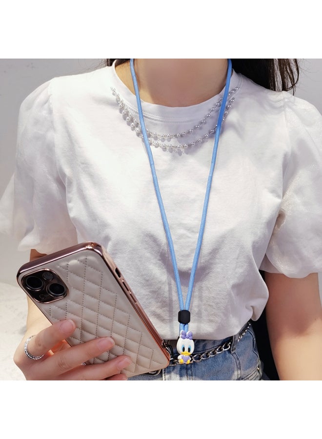 Mobile Phone Lanyard Mobile Phone Chain Adjustable Long Halter Strong Durable Hanging Chain Not Tight Neck Sling Phone Case Universal-Specifications:Purple Adjustment Hand Rope Length  - Image 3