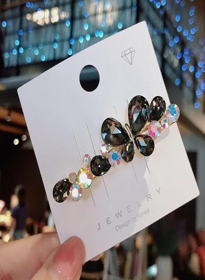 Shivashay Charm Rhinestone Hair Accessories | Butterfly Hair Clip | Hair Clamps Hair Barrettes Strong Hold Hair Pins (Multicolour, Pack of 1) - Image 4