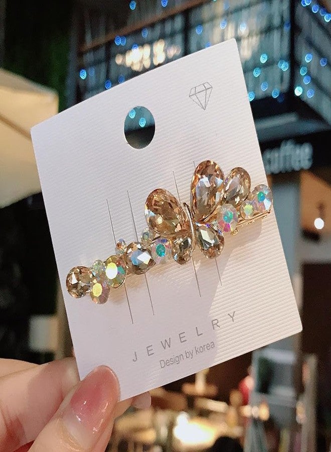 Shivashay Charm Rhinestone Hair Accessories | Butterfly Hair Clip | Hair Clamps Hair Barrettes Strong Hold Hair Pins (Multicolour, Pack of 1) - Image 5