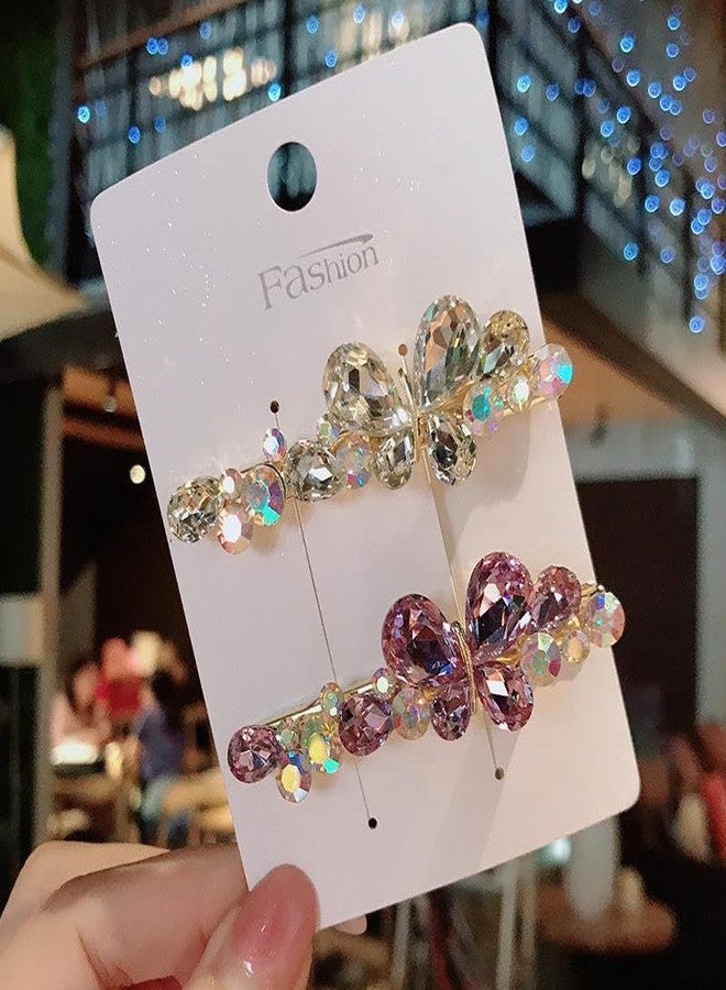 Shivashay Charm Rhinestone Hair Accessories | Butterfly Hair Clip | Hair Clamps Hair Barrettes Strong Hold Hair Pins (Multicolour, Pack of 1) - Image 3