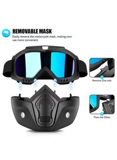 Occuwzz Retro-Style Off-Road Motorcycle Goggles - Anti-Fog Impact-Resistant Protective Eyewear for Skiing, Cycling & Outdoor Sports  - Image 4