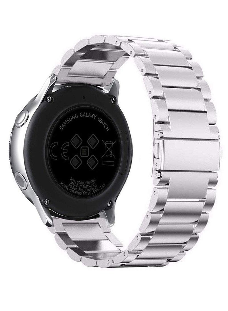 حزام ساعة 20 ملم من الفولاذ المقاوم للصدأ، حزام سريع التحرير لساعة سامسونج جالاكسي 4 40 ملم 44 ملم/ساعة 4 كلاسيك 42 ملم 46 ملم /جير سبورت/active2 40 ملم 44 ملم/Amazfit GTR 42 ملم/ GTS 2/هواوي GT2 42 م - Image 2