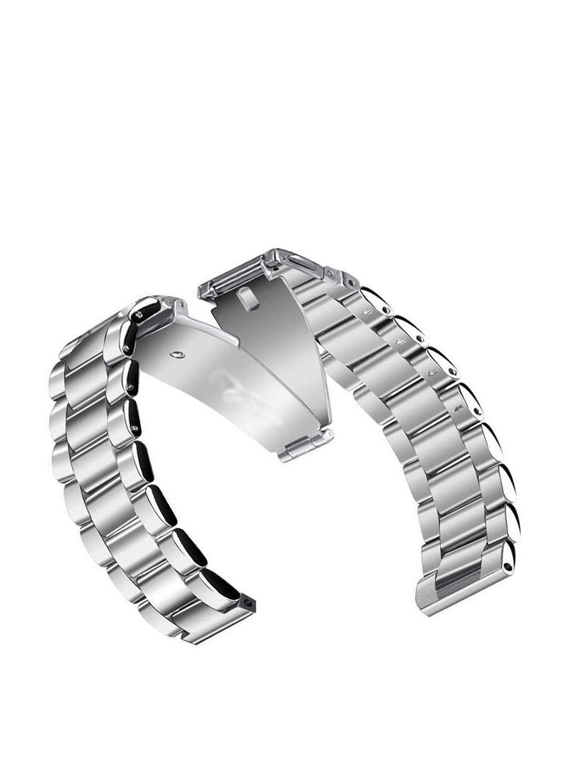 حزام ساعة 20 ملم من الفولاذ المقاوم للصدأ، حزام سريع التحرير لساعة سامسونج جالاكسي 4 40 ملم 44 ملم/ساعة 4 كلاسيك 42 ملم 46 ملم /جير سبورت/active2 40 ملم 44 ملم/Amazfit GTR 42 ملم/ GTS 2/هواوي GT2 42 م - Image 3