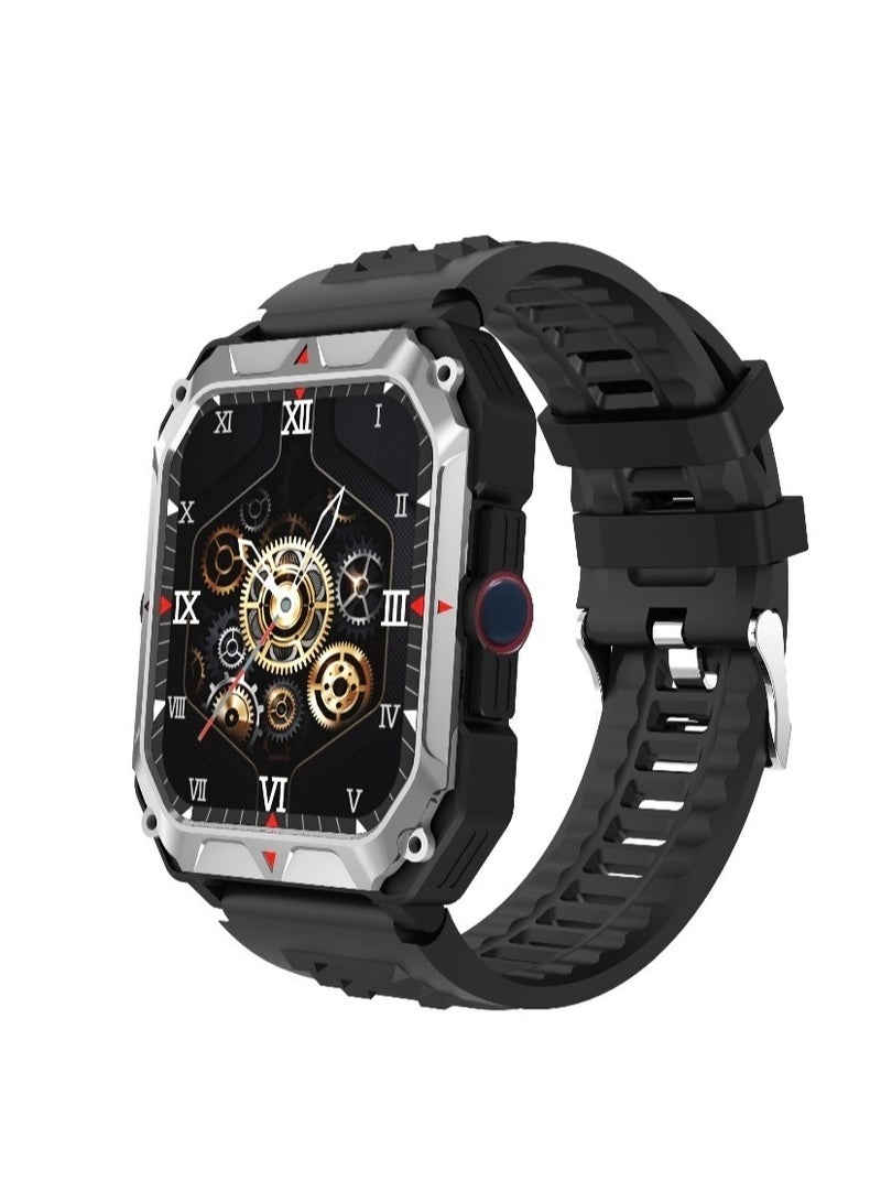 AROAQ K55 Pro Smart Watch, Black Multifunctional Sports Watch, Ip68 Waterproof Health Watch, Bluetooth Calling Smartwatches For Men And Women - Image 1