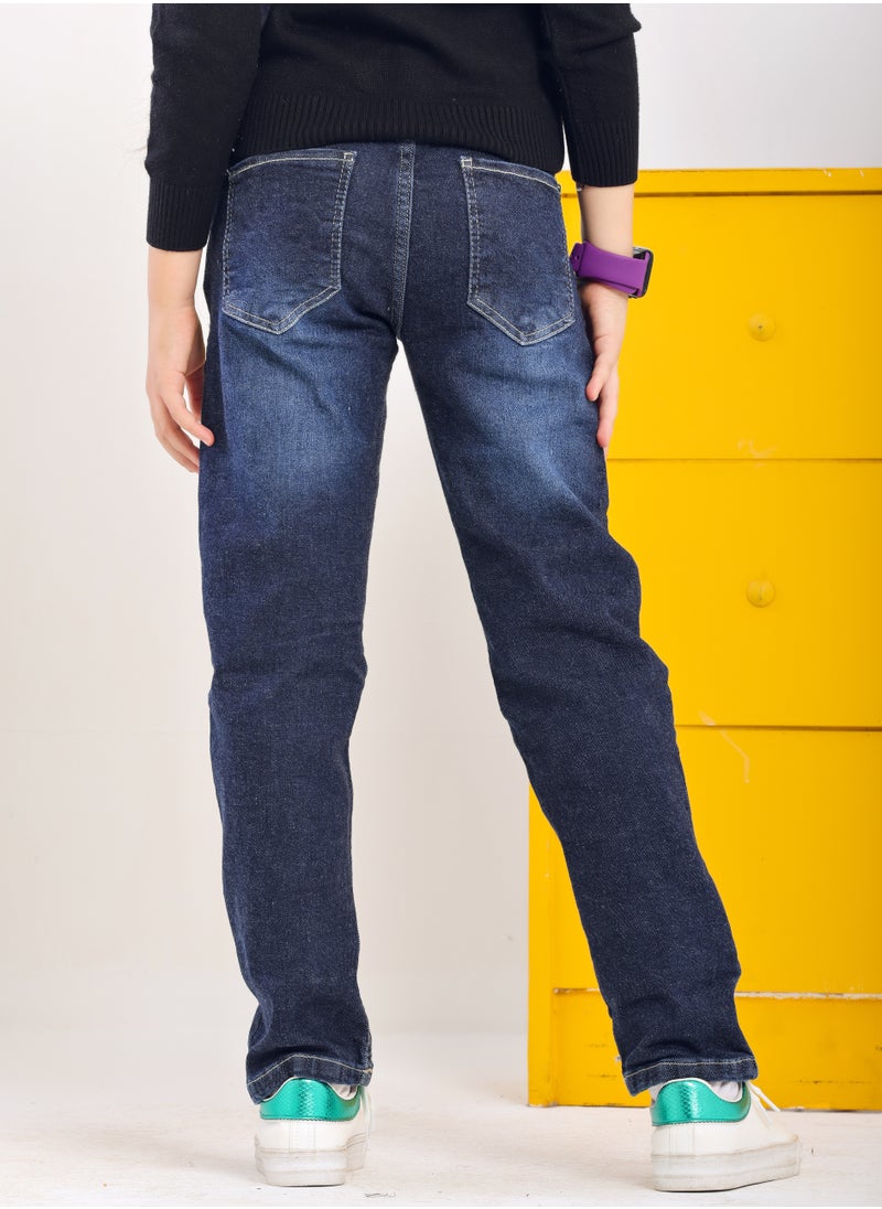 JBS DENIM - Jeans Trousers For Girls Dark Blue Color 3008 - Image 1