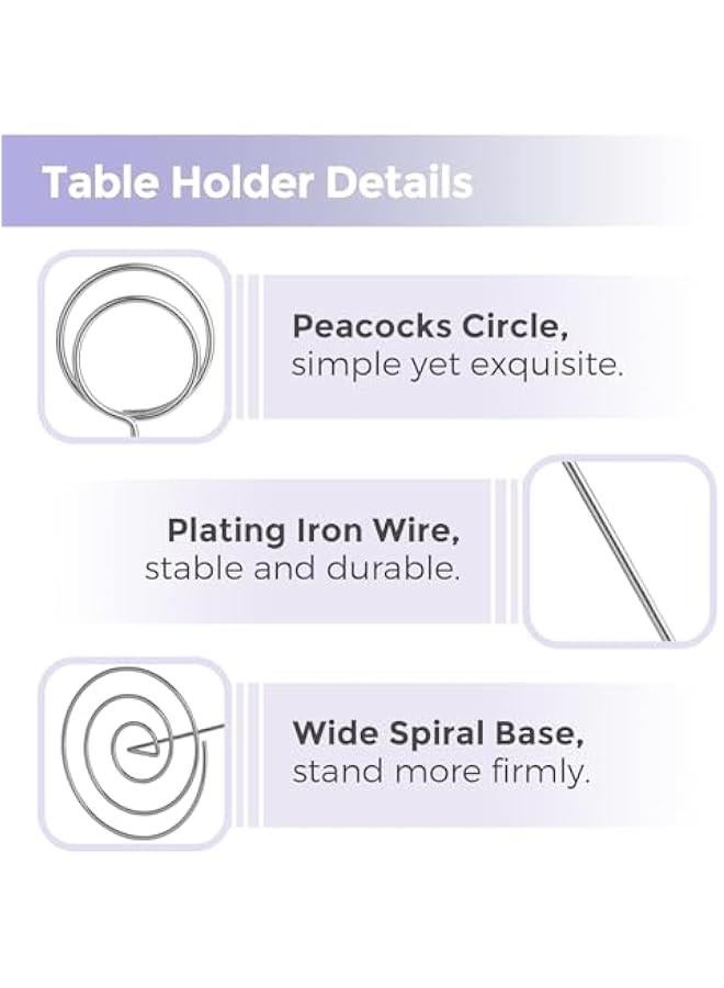 RYNX 10  866 Inch Table Number Holder Wedding Table Name Card Holder Cli Picture Memo Note Photo Stand - Image 3