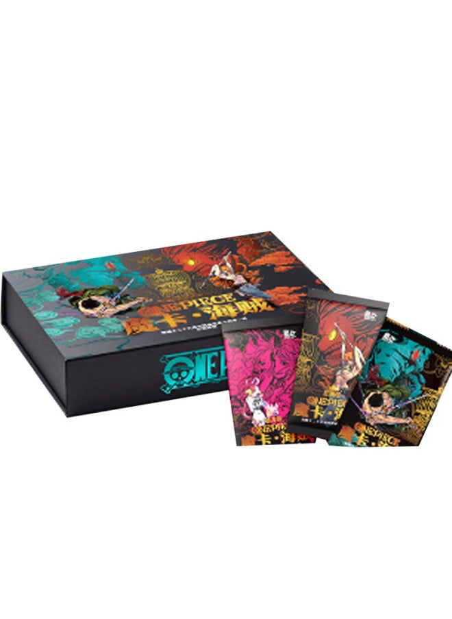 East Man Society One Piece Third Play Pirate Animation Surrounding Fun Card Blind Box Unpacking Products Listed And Snapped Up-Color:Mocha One Piece Popular Edition Season 1 10 Packs Per Box 2 Cards + 2 Sheets Per Pack  - Image 1
