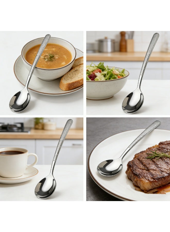 All-in-One Table Spoon Bundle, Save AED 10: 4 Dining Spoons + 2 Serving Spoons - Image 3