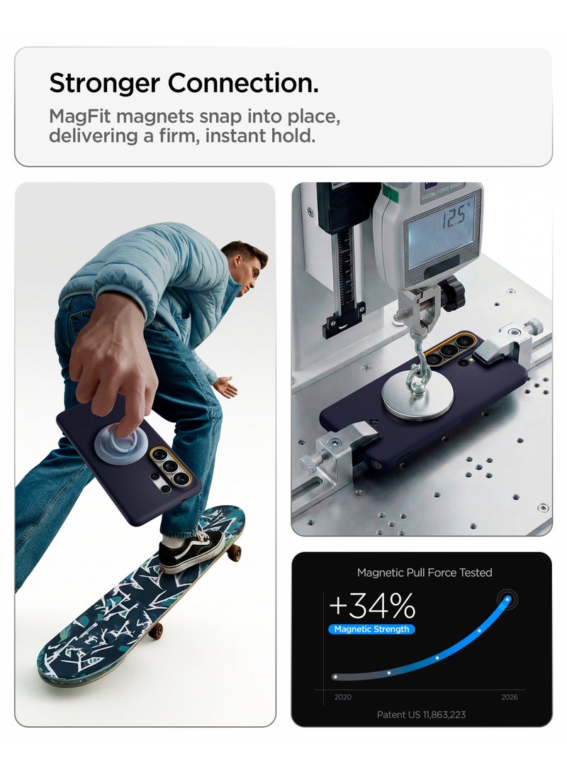 Spigen Nano Pop MagFit Samsung Galaxy S26 ULTRA Case [MagSafe] Cover - Blueberry Navy - Image 4