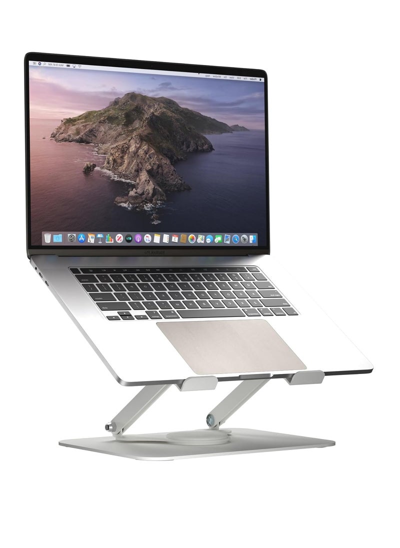 Generic Laptop Stand for Desk, Ergonomic Foldable Computer Holder with Adjustable Height, Ventilated Laptop Desk Riser Compatible with MacBook Air, Pro, Dell XPS and Most...  - Image 1