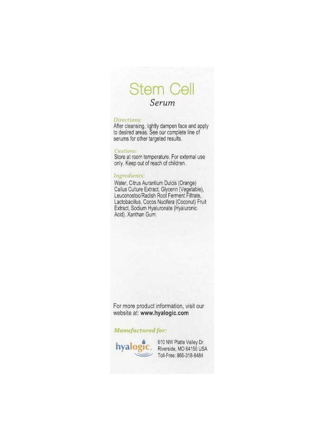 Hyalogic Hyalogic, Stem Cell Serum with Hyaluronic Acid & Citrustem, Fragrance Free, 0.47 fl oz (13.5 ml)  - Image 3