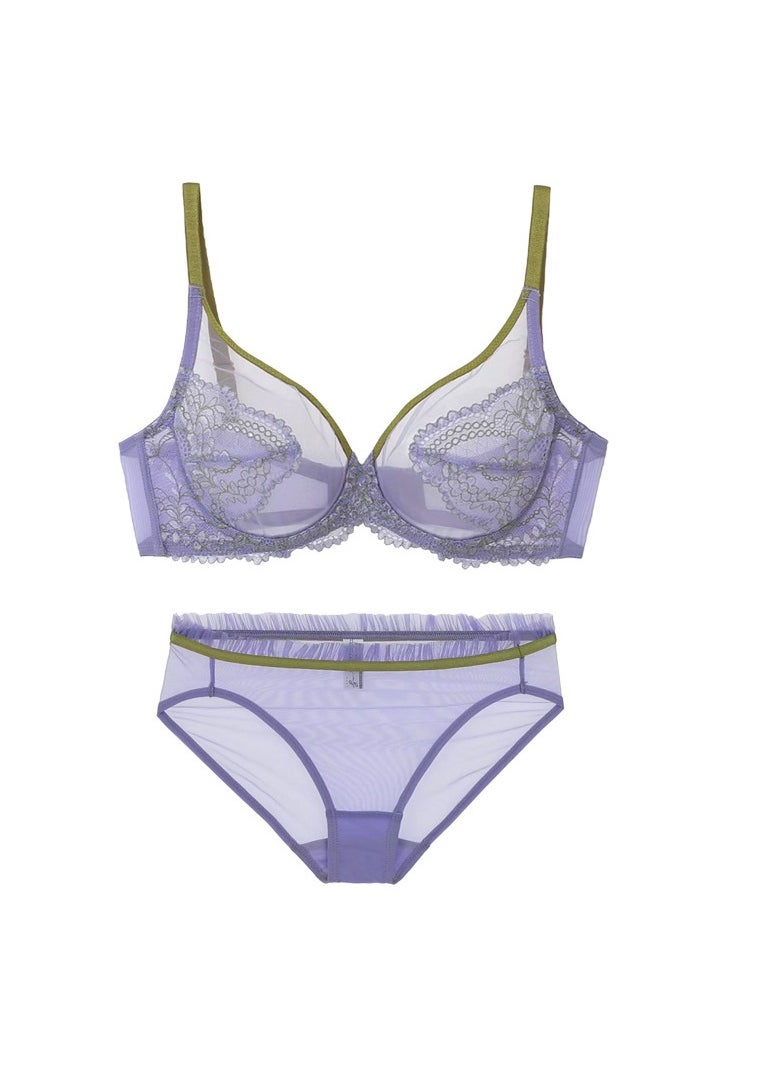 Taiahiro Ultra-thin spongeless transparent bra, large chest shows small, lace bra, women's underwear bra 