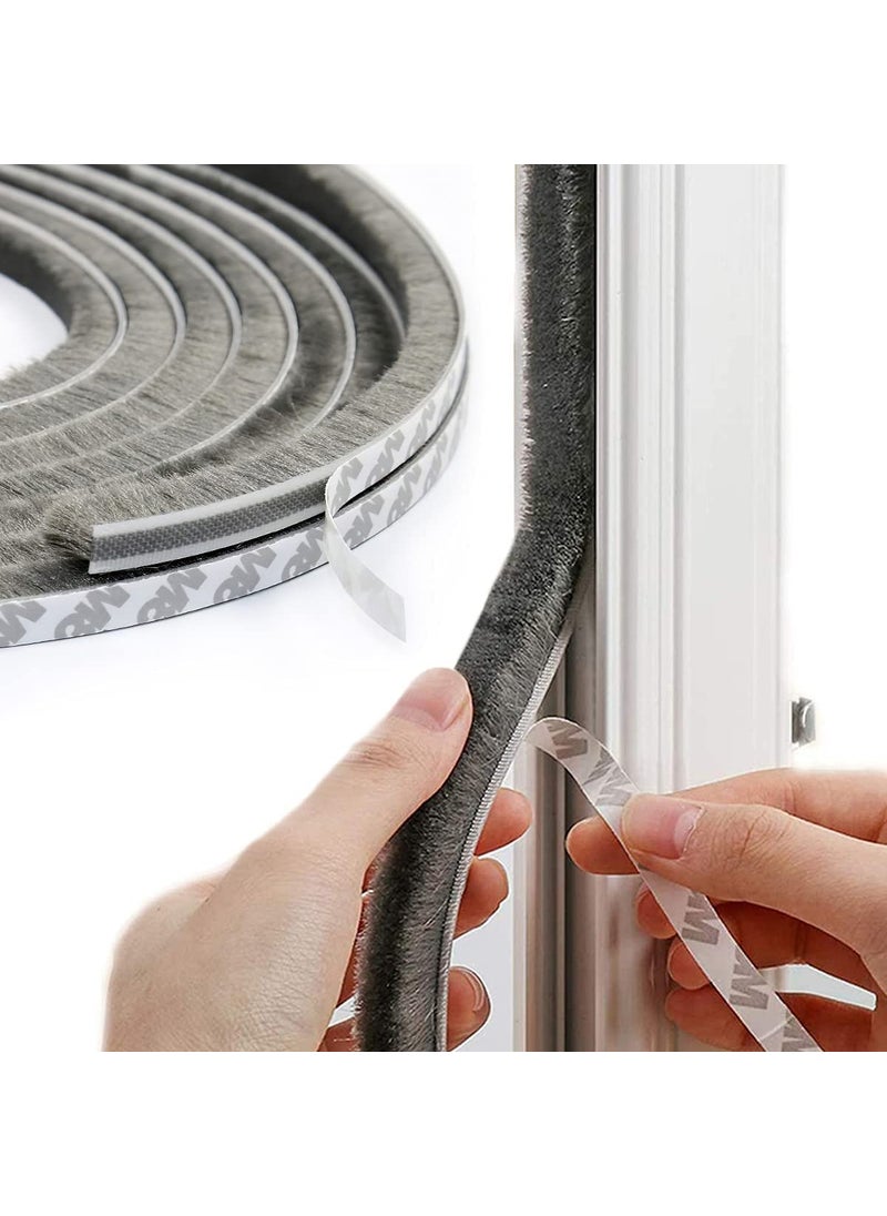 Homeistic Applience Homeistic Applience Self Adhesive Seal Strip for Windows and Doors Weather Stripping for Door Weatherproof Soundproof Windproof and Dustproof Window Frame 5 Meter Strip  - Image 1