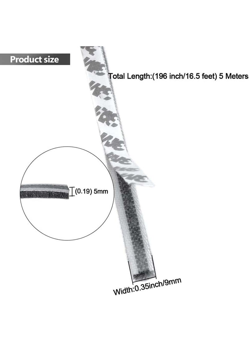 Homeistic Applience Homeistic Applience Self Adhesive Seal Strip for Windows and Doors Weather Stripping for Door Weatherproof Soundproof Windproof and Dustproof Window Frame 5 Meter Strip  - Image 2