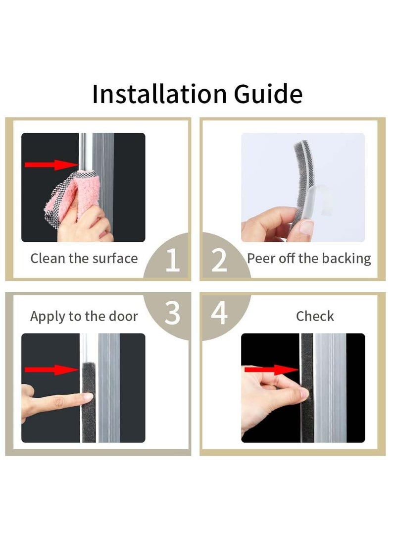 Homeistic Applience Homeistic Applience Self Adhesive Seal Strip for Windows and Doors Weather Stripping for Door Weatherproof Soundproof Windproof and Dustproof Window Frame 5 Meter Strip  - Image 5