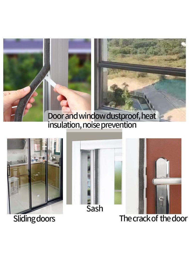 Homeistic Applience Homeistic Applience Self Adhesive Seal Strip for Windows and Doors Weather Stripping for Door Weatherproof Soundproof Windproof and Dustproof Window Frame 5 Meter Strip  - Image 4