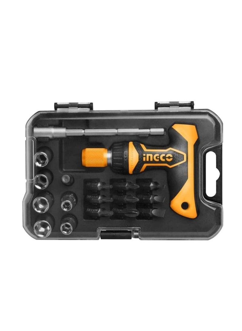 INGCO INGCO 24 Pcs T-Handle Wrench Screwdriver Set - HKSDB0188  - Image 5