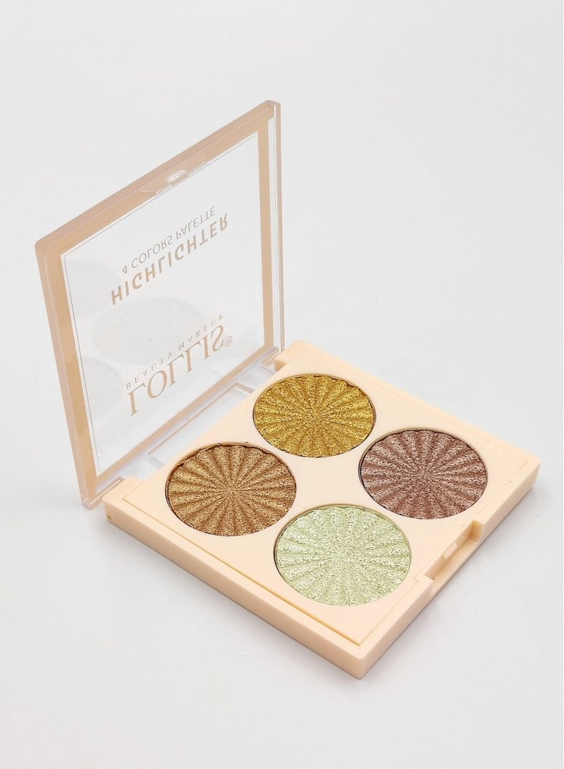 LOLLIS Highlighter For Eyes And Cheeks 4 Different Colors From Acnoria Care 