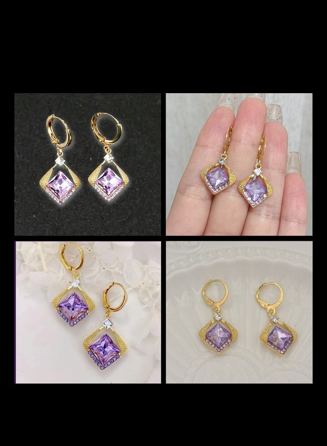 Hilyagems Luxury Crystal Pendant Set (Austrian Amethyst) - Image 5