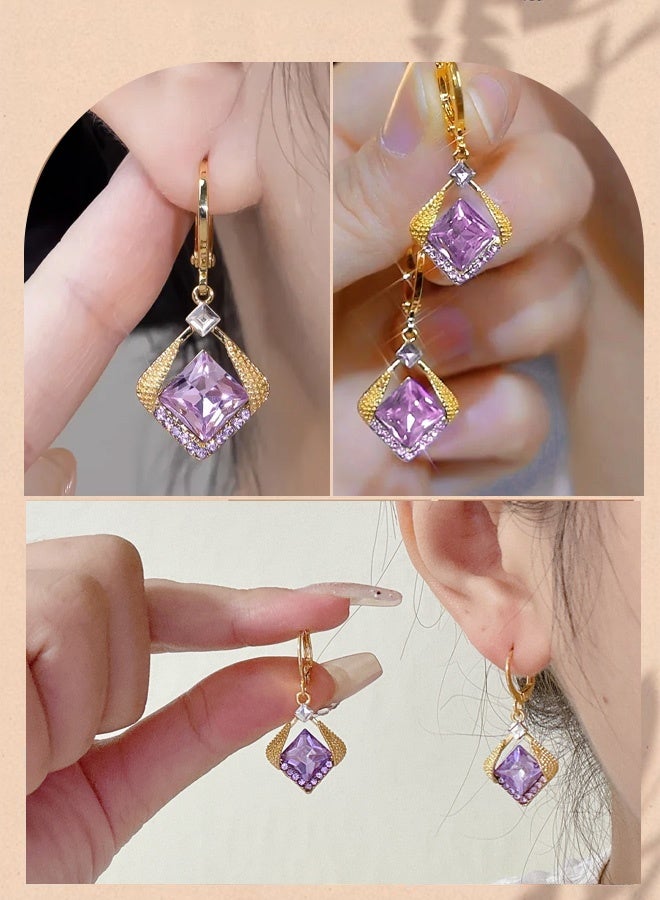 Hilyagems Luxury Crystal Pendant Set (Austrian Amethyst) - Image 3